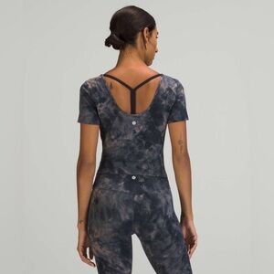 Lululemon Align T-shirt Diamond Dye Lunar Rock True Navy